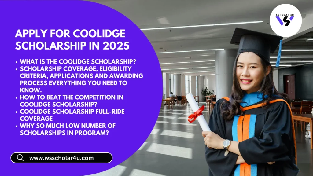 Apply For Coolidge Scholarship in 2025