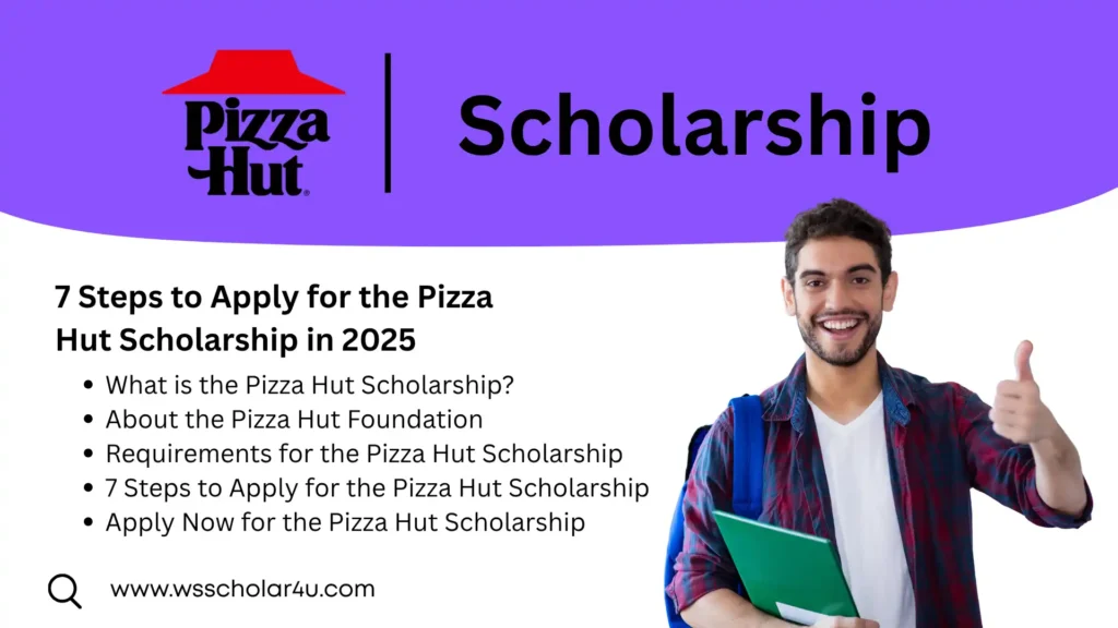 7 Steps to Apply for the Pizza Hut Scholarship in 2025