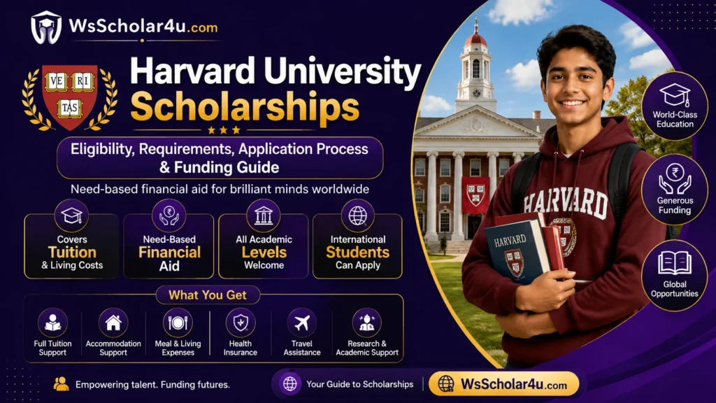 Harvard University Scholarships 2027: Eligibility, Requirements, Application Process & Funding Guide