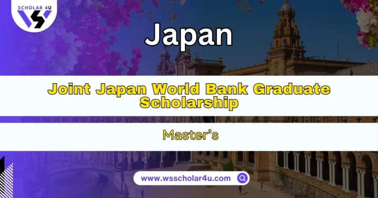 Joint Japan World Bank Graduate Scholarship 2027-27 (Fully Funded)