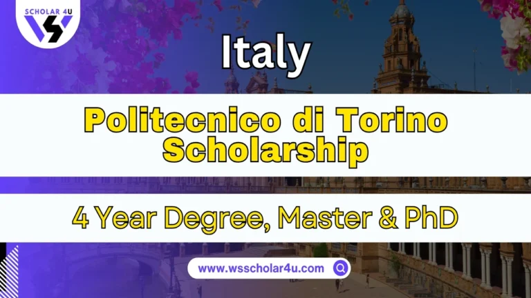 Politecnico di Torino Scholarship 2027 | Full Funding for Int’l Students