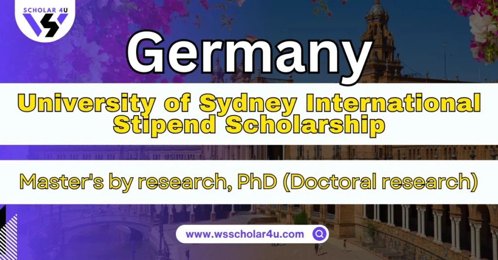 University of Sydney International Stipend Scholarship