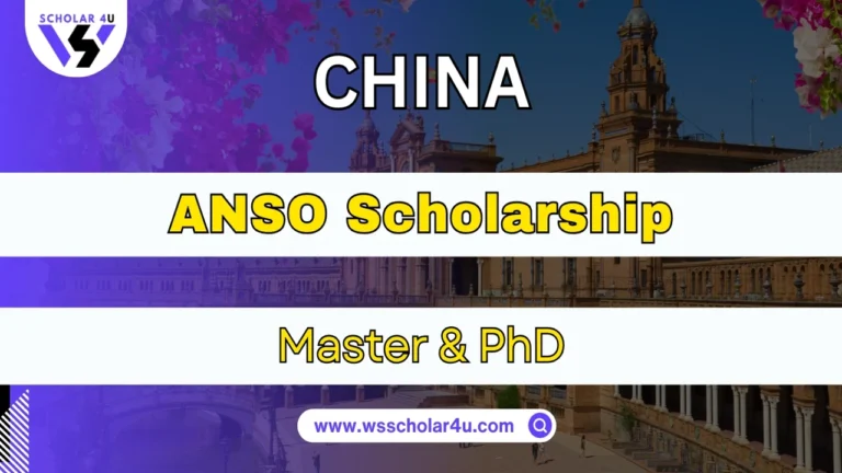 ANSO Scholarship 2027 (Fully Funded Study in China)