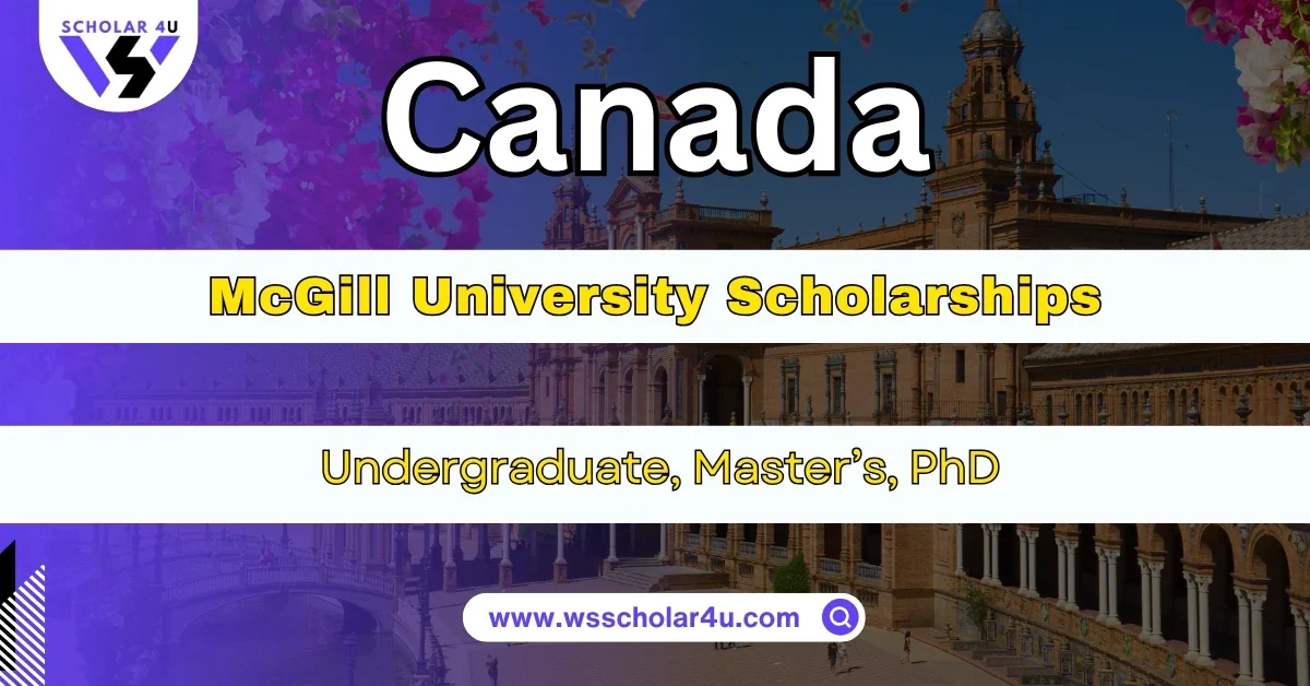 McGill University International Scholarships | Apply Now