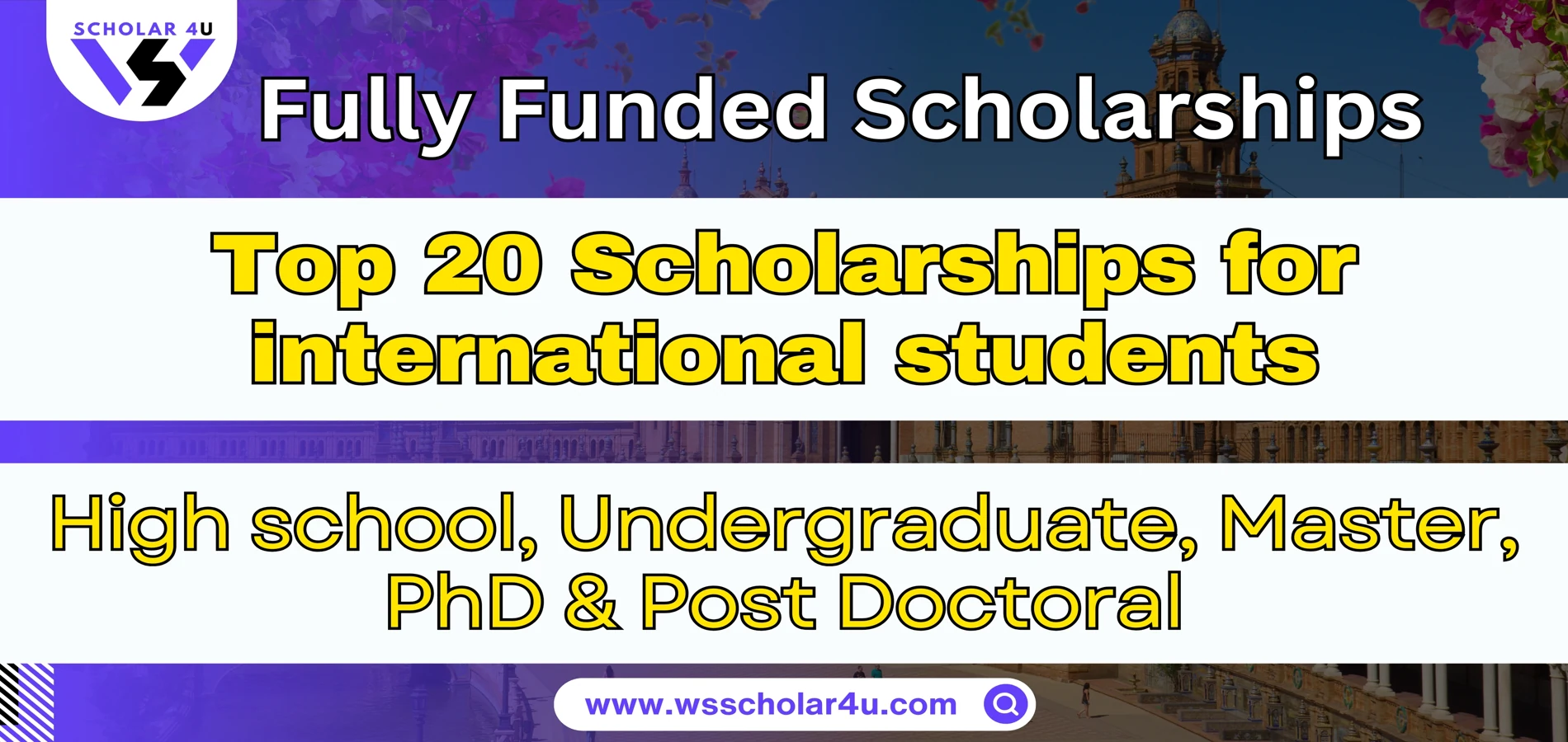 Fully Funded Scholarships for International Students 2026-27